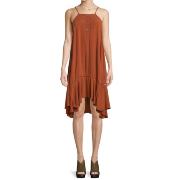 Free People Women Embroidered Tunic Dress